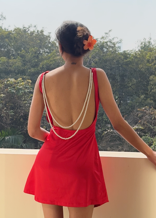 Amara Red Mini Dress